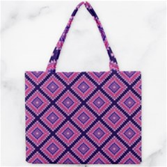 Ethnic Seamless Pattern Tribal Line Print African Mexican Indian Style Mini Tote Bag by Vaneshart