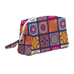 Mandala Pattern Wristlet Pouch Bag (medium) by Vaneshart