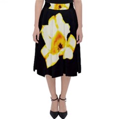 Yellow And Orange Tulip Classic Midi Skirt by okhismakingart