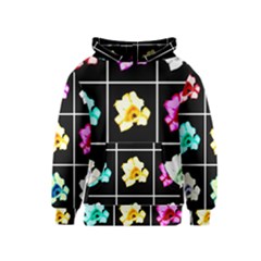 Tulip Collage Kids  Pullover Hoodie by okhismakingart