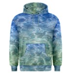 Water Blue Transparent Crystal Men s Pullover Hoodie