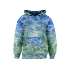 Water Blue Transparent Crystal Kids  Pullover Hoodie