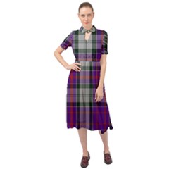 Culloden Dress Tartan Keyhole Neckline Chiffon Dress by impacteesstreetwearfour