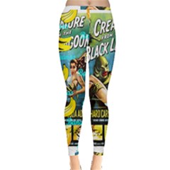 Creature From The Black Lagoon Bananas Inside Out Leggings by cypryanus