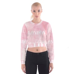 Paris, London, New York Cropped Sweatshirt by Lullaby