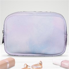 Pink Blue Blurry Pastel Watercolour Ombre Make Up Pouch (small)