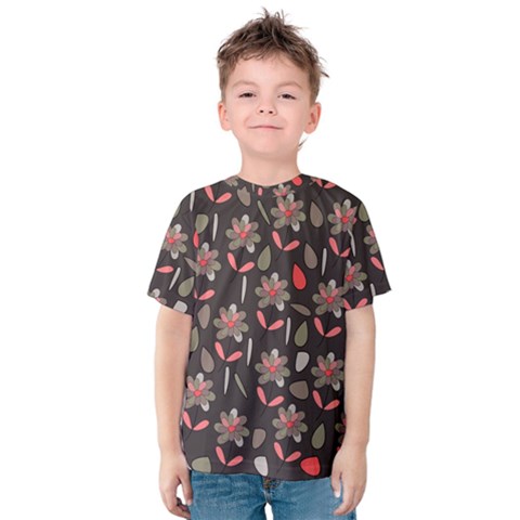 Zappwaits Flowers Kids  Cotton Tee by zappwaits