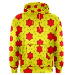 Pattern Red Star Texture Star Men s Pullover Hoodie