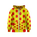 Pattern Red Star Texture Star Kids  Zipper Hoodie