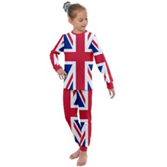 Uk Flag Union Jack Kids  Long Sleeve Set  by FlagGallery