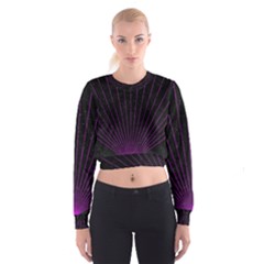 Laser Show Festival Cropped Sweatshirt by HermanTelo