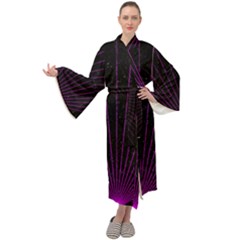 Laser Show Festival Maxi Velour Kimono by HermanTelo