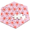 Pattern Texture Wooden Puzzle Hexagon View2