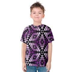 Pattern Purple Seamless Design Kids  Cotton Tee