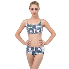 Backgrounds Texture Modern Pattern Layered Top Bikini Set