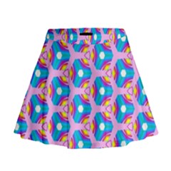 Background Pattern Backgrounds Mini Flare Skirt by Simbadda