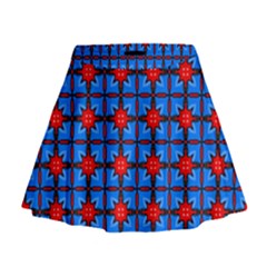 Pattern Seamless Design Texture Mini Flare Skirt by Simbadda