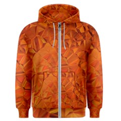 Low Poly Polygons Triangles Men s Zipper Hoodie by Simbadda