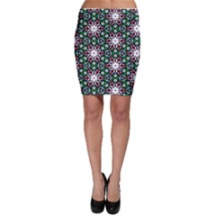 Stained Glass Pattern Church Window Bodycon Skirt by Simbadda