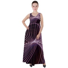 Light Sunlight Spiral Flower Line Color Electricity Circle Lightpaint Symmetry Shape  Macro   Empire Waist Velour Maxi Dress by Vaneshart