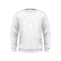 Circle Vector Background Abstract Kids  Sweatshirt by Bajindul