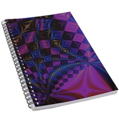 Background Silky Geometric Fractal 5 5  X 8 5  Notebook by Wegoenart