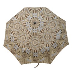 Wood And Wood With Hearts And More Wood Ornate Folding Umbrellas by pepitasart