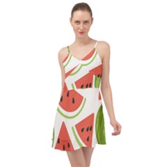 Watermelon Juice Auglis Clip Art Watermelon Summer Time Chiffon Dress by Vaneshart