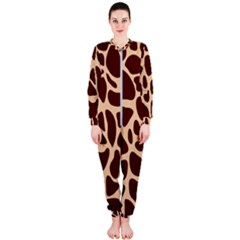 Animal Print Giraffe Patterns Onepiece Jumpsuit (ladies)  by Vaneshart