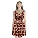 Animal Print giraffe Patterns Split Back Mini Dress  View1