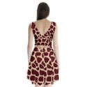 Animal Print giraffe Patterns Split Back Mini Dress  View2