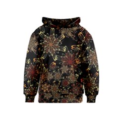 Patterns Abstract Flowers Kids  Pullover Hoodie by Vaneshart