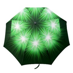 Green Blast Background Folding Umbrellas