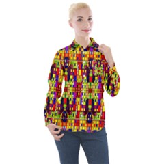 Abstract 19 Women s Long Sleeve Pocket Shirt