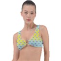 English Breakfast Yellow Pattern Mint Ombre Ring Detail Bikini Top View1