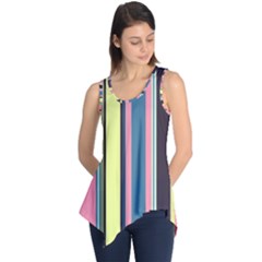 Stripes Colorful Wallpaper Seamless Sleeveless Tunic