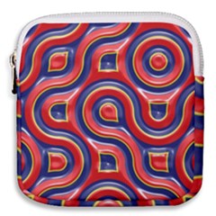 Pattern Curve Design Mini Square Pouch by Vaneshart