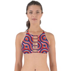 Pattern Curve Design Perfectly Cut Out Bikini Top