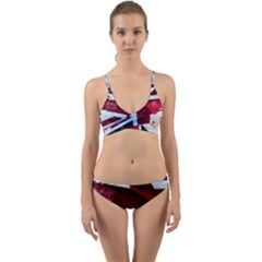 The British Flag Wrap Around Bikini Set by Vaneshart