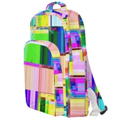 Glitch Art Abstract Double Compartment Backpack by Vaneshart