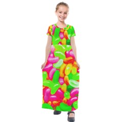 Vibrant Jelly Bean Candy Kids  Short Sleeve Maxi Dress by essentialimage