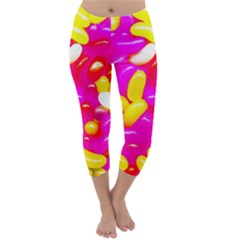 Vibrant Jelly Bean Candy Capri Winter Leggings  by essentialimage