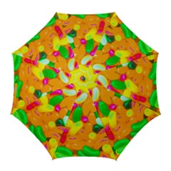 Vibrant Jelly Bean Candy Golf Umbrellas by essentialimage