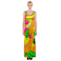 Vibrant Jelly Bean Candy Thigh Split Maxi Dress by essentialimage