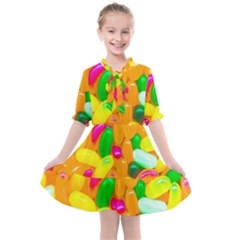 Vibrant Jelly Bean Candy Kids  All Frills Chiffon Dress by essentialimage