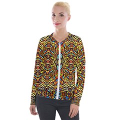 Abstract 26 Velour Zip Up Jacket