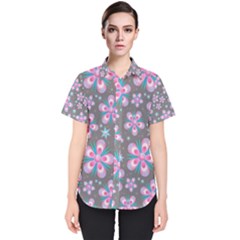 Seamless Pattern 1086662 960 720 Women s Short Sleeve Shirt