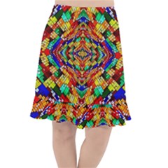 Abstract 30 Fishtail Chiffon Skirt