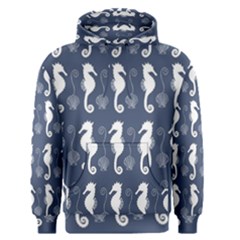 Seahorse Shell Pattern Men s Pullover Hoodie by Vaneshart