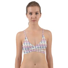 Seamless Pattern Background Entrance Wrap Around Bikini Top